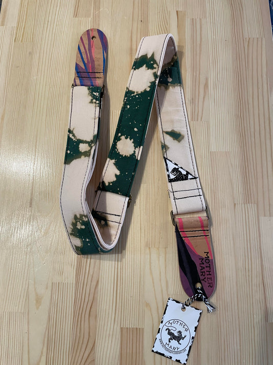 Mother Mary Company Forest Green Bleached Guitar Strap